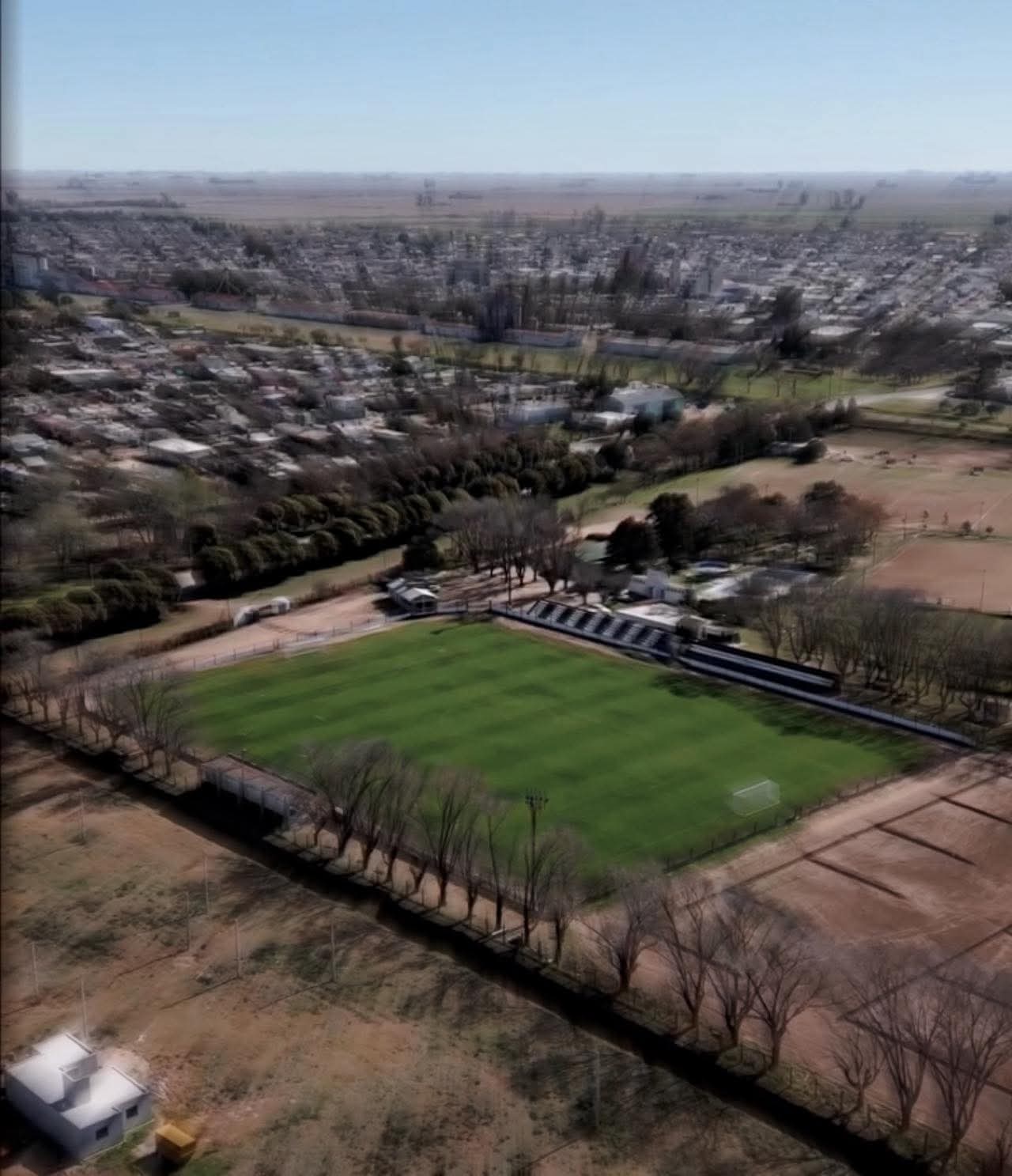 Vista aérea del Estadio Aniceto Rodríguez